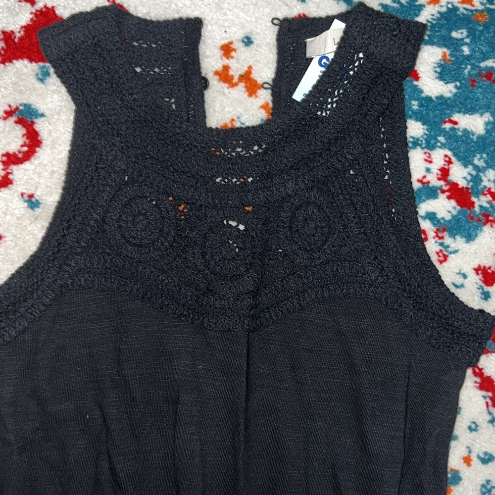 NWT loft dress crochet detail top